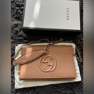 Gucci pink Leather Crossbody Bag